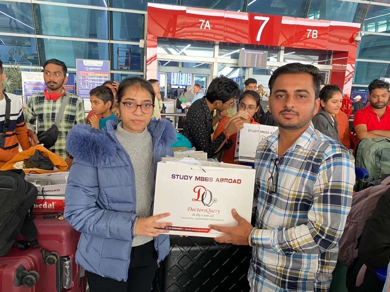 Doctors Query student at airport